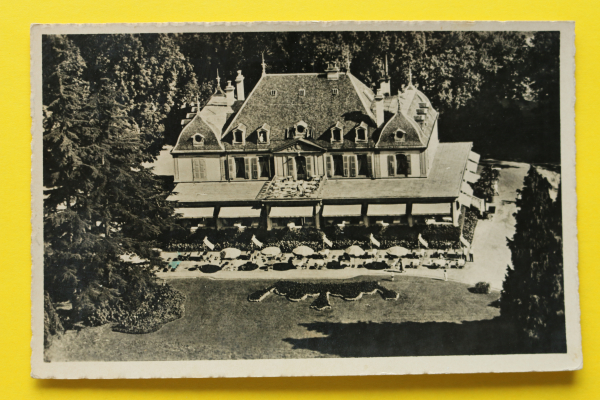 Ansichtskarte AK Genf / Restaurant Parc des Eaux Vives / 1950 / Luftbild – Terrasse – Biergarten